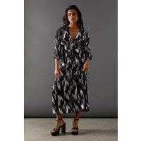 Warehouse Grey Midi Dress Womens Occasion Dresses