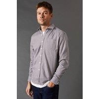 Burton Mens Button Up Shirt Tan Long Sleeve Classic Fit Casual