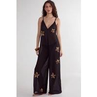 Nastygal Black Beach Jumpsuit Womens Beachwear Beachwear