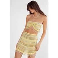 Nastygal Yellow Beach Co-Ord Womens Beachwear Beachwear