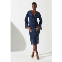 Coast Navy Midi Dress Womens Occasion Dresses