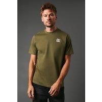 Active Small Patch Logo Short Sleeve T-Shirt Army Green