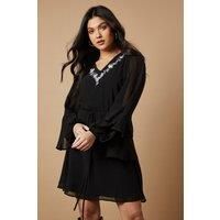 Oasis Black Mini Dress Womens Daywear Dresses