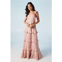Oasis Blush A-Line Dress Womens Bridesmaids Dresses