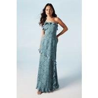 Oasis Dusty Blue A-Line Dress Womens Bridesmaids Dresses
