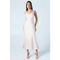 Oasis Blush Fit & Flare Dress Womens Bridesmaids Dresses
