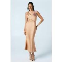 Oasis Biscuit Fit & Flare Dress Womens Bridesmaids Dresses