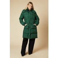 Dorothy Perkins Womens Longline Padded Coat Khaki Khaki Warm Casual Jacket