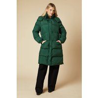 Dorothy Perkins Womens Longline Padded Coat Khaki Khaki Warm Casual Jacket