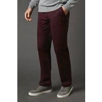 Maine Burgundy Chinos Mens Casual Trousers