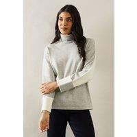 Roll Neck Asymmetric Hem Tunic