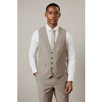 Burton Light Brown Waistcoat Mens Smart Suits