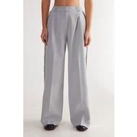 Nastygal Pale Grey Formal Trousers Womens Going Out Trousers