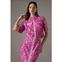 Lace Pearl Button Shirt