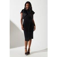 Coast Black Midi Dress Womens Party Dresses