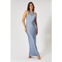 Misspap Slate Blue Bridesmaid Dress Womens Occasion Dresses
