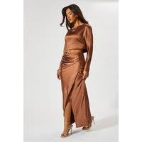 Premium Satin Top & Skirt Co ord