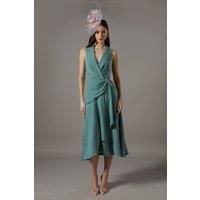 Coast Sage Midi Dress Womens Occasion Dresses