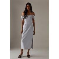 Warehouse Ice Grey Dress Womens Occasion Dresses