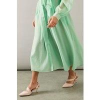 Evelyn Asymmetric Slingback Kitten Heel Court Shoes