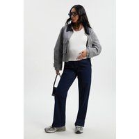 Womens Maternity Over The Bump Straight Leg Jeans