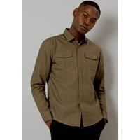 Burton Khaki Shirt Mens Casual Shirts