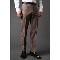 Mens Neutral Stretch Slim Fit Smart Trousers - 34S