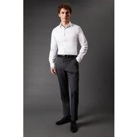 Mens Khaki Twill Stretch Slim Fit Smart Trousers - Olive - 38R