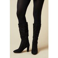 Dorothy Perkins Natural Black Knee High Boots Womens Casual Boots