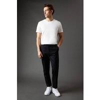 Mens Burton 1904 Black Wool Rich Slim Fit Smart Trousers - 36R