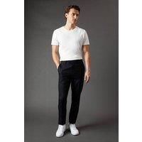 Mens Burton 1904 Navy Wool Rich Slim Fit Smart Trousers - 32R