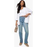 Womens Boohoo Basics Split Hem Straight Leg Jeans