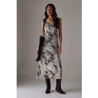 Chiffon Ruffle Double layer Midi Dress