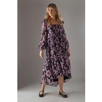 Warehouse Pink Midi Dress Womens Casual Dresses
