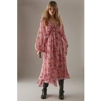 Warehouse Floral Midaxi Dress Womens Casual Dresses