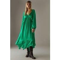 Warehouse Green Midaxi Dress Womens Casual Dresses
