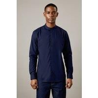 Burton Navy Shirt Mens Smart Shirts