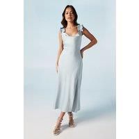 Oasis Light Blue A-Line Dress Womens Bridesmaids Dresses