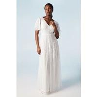 Coast Ivory A-Line Dress Womens Bridal Dresses