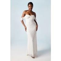 Coast Ivory Fit & Flare Dress Womens Bridal Dresses
