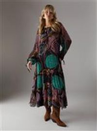 WAREHOUSE Chiffon Drawstring Detail Midaxi Smock Dress 6