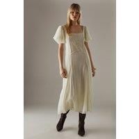 Warehouse Ivory Midi Dress Womens Occasion Dresses