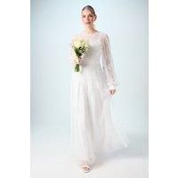 Coast Ivory A-Line Dress Womens Bridal Dresses