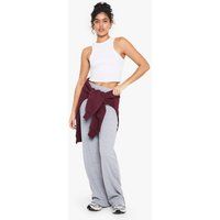 Womens Double Layer Modal Rib Wide Leg Trouser