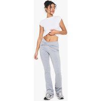 Womens Double Layer Modal Jersey Twist Flare Trouser