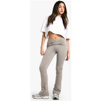 Womens Double Layer Modal Jersey Twist Flare Trouser