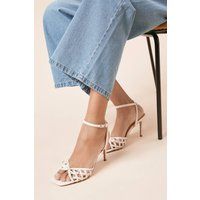 Dorothy Perkins Neutral Heeled Sandals Womens Daywear Heels