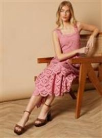 OASIS Mariah Suedette Leather Stacked Heel Chunky Platform Sandals 8