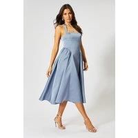 Misspap Slate Blue Bridesmaid Dress Womens Occasion Dresses