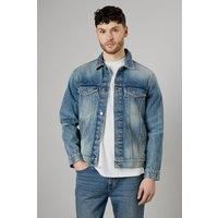 Burton Mid Blue Denim Jacket Mens Casual Jackets & Coats